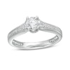 Thumbnail Image 0 of Peoples Private Collection 0.75 CT. T.W. Certified Diamond Engagement Ring in 14K White Gold (F/I1)