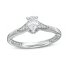 Thumbnail Image 0 of Peoples Private Collection 0.50 CT. T.W. Certified Pear-Shaped Diamond Engagement Ring in 14K White Gold (F/SI2)