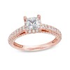 Thumbnail Image 1 of Peoples Private Collection 1.50 CT. T.W. Certified Princess-Cut Diamond Engagement Ring in 14K Rose Gold (F/I1)