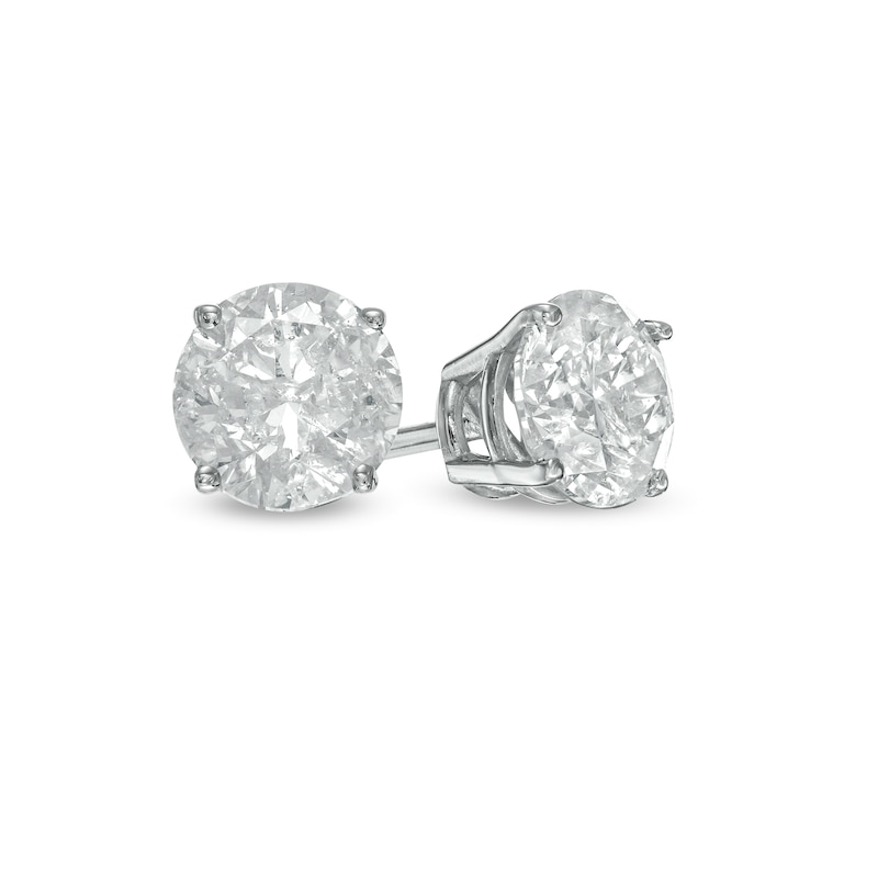 CT. T.W. Diamond Solitaire Stud Earrings in 10K Gold (I/I3)|Peoples Jewellers