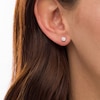 Thumbnail Image 2 of 0.60 CT. T.W. Diamond Solitaire Stud Earrings in 10K White Gold (I/I3)