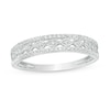 Thumbnail Image 1 of 0.09 CT. T.W. Diamond Twist Triple Row Anniversary Band in 10K White Gold