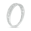 Thumbnail Image 3 of 0.09 CT. T.W. Diamond Twist Triple Row Anniversary Band in 10K White Gold
