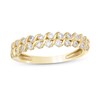 Thumbnail Image 1 of 0.50 CT. T.W. Diamond Swirl Double Row Anniversary Band in 10K Gold