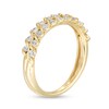 Thumbnail Image 3 of 0.50 CT. T.W. Diamond Swirl Double Row Anniversary Band in 10K Gold