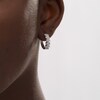 Thumbnail Image 2 of 0.33 CT. T.W. Composite Marquise Diamond Cascading Hoop Earrings in 10K White Gold