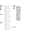 Thumbnail Image 3 of 0.33 CT. T.W. Composite Marquise Diamond Cascading Hoop Earrings in 10K White Gold