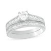 Thumbnail Image 0 of 1.25 CT. T.W. Certified Lab-Created Diamond Bridal Set in 14K White Gold (F/SI2)