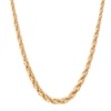 Thumbnail Image 1 of Graduated Rope Chain Necklace in Hollow 10K Gold - 18"