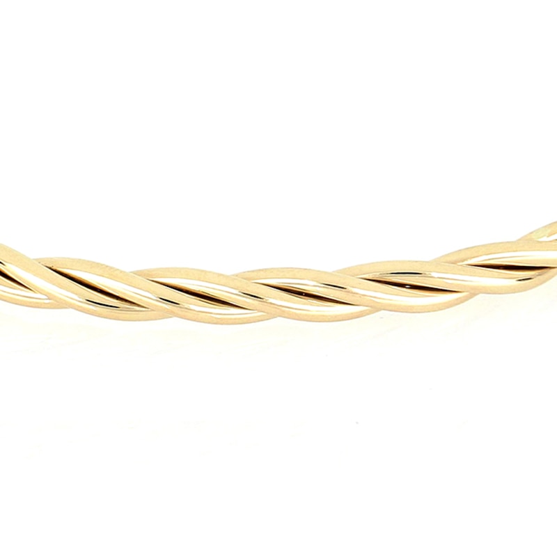 Main Image 3 of 4.4mm Twisted Tube Bangle in 14K Gold