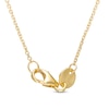 Thumbnail Image 2 of "MAMA" Station Necklace in 10K Gold