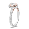 Thumbnail Image 2 of Enchanted Disney Rapunzel 0.69 CT. T.W. Oval Diamond Frame Engagement Ring in 14K Two-Tone Gold