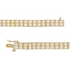 Thumbnail Image 3 of 7.00 CT. T.W. Diamond Double Row Bracelet in 10K Gold - 8.5"