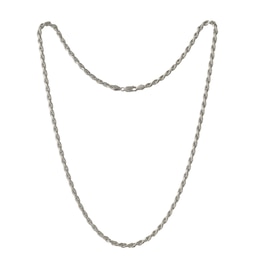 2.7mm Solid Rope Chain Necklace in Sterling Silver - 24&quot;