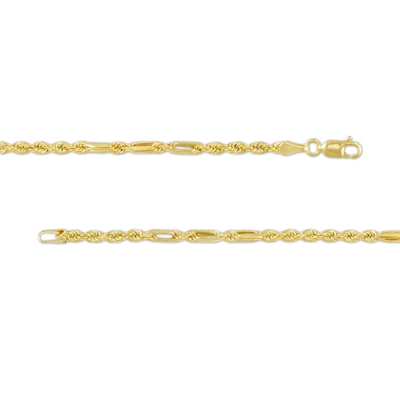 3.0mm Diamond-Cut Milano Rope Chain Necklace in Hollow 10K Gold - 20"