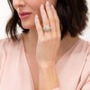 Thumbnail Image 2 of 1.29 CT. T.W. Composite Oval Diamond Frame Vintage-Style Multi-Row Bridal Set in 10K Gold