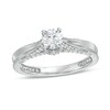Thumbnail Image 1 of Peoples Private Collection 0.75 CT. T.W. Certified Diamond Engagement Ring in 14K White Gold (F/I1)