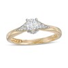 Thumbnail Image 1 of Peoples Private Collection 0.50 CT. T.W. Certified Diamond Split Shank Engagement Ring in 14K Gold (F/I1)