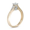 Thumbnail Image 3 of Peoples Private Collection 0.50 CT. T.W. Certified Diamond Split Shank Engagement Ring in 14K Gold (F/I1)