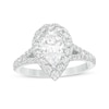 Thumbnail Image 0 of 2.00 CT. T.W. Certified Lab-Created Pear-Shaped Diamond Frame Split Shank Engagement Ring in 14K White Gold (F/SI2)