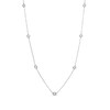 Thumbnail Image 1 of Marilyn Monroe™ Collection 0.70 CT. T.W. Diamond Station Necklace in 10K White Gold - 16"