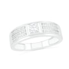 Thumbnail Image 1 of 0.37 CT. T.W. Diamond Multi-Row Wedding Band in 10K White Gold