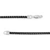 Thumbnail Image 2 of Men's 0.19 CT. T.W. Black Diamond Triple Row ID Bracelet in Stainless Steel and Black IP - 8.5"