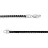 Men's 0.19 CT. T.W. Black Diamond Triple Row ID Bracelet in Stainless Steel and Black IP - 8.5"