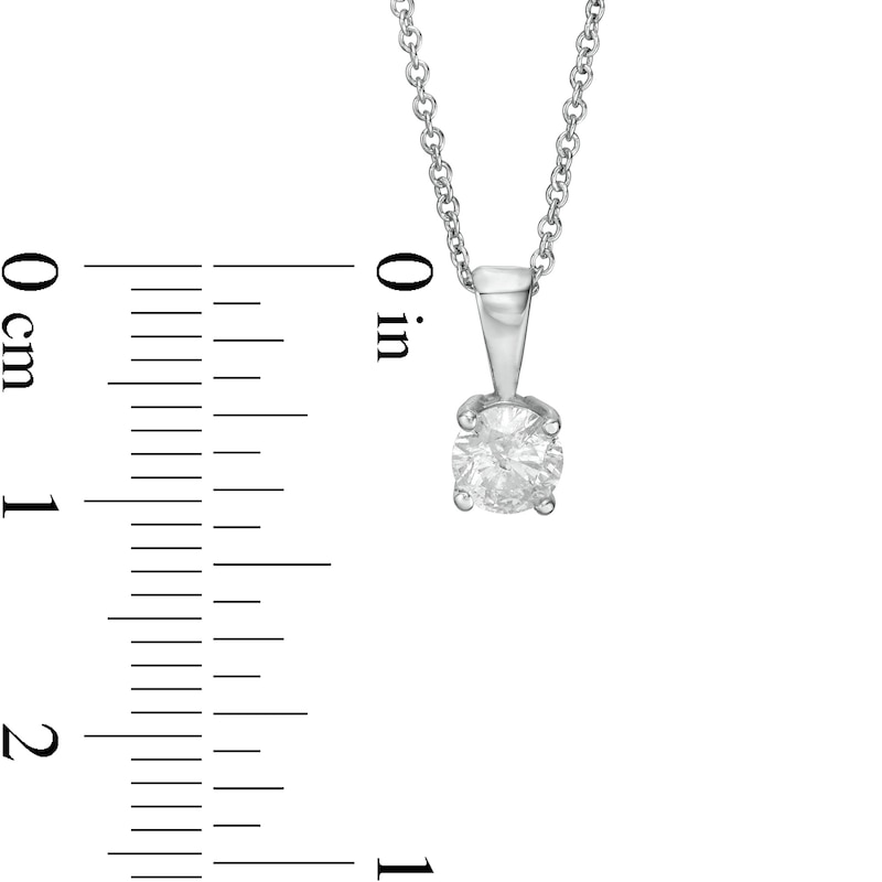 CT. Diamond Solitaire Pendant in 10K Gold (I/I3