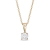 Thumbnail Image 1 of 0.45 CT. Diamond Solitaire Pendant in 10K Gold (I/I3) - 18"