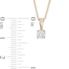 Thumbnail Image 3 of 0.45 CT. Diamond Solitaire Pendant in 10K Gold (I/I3) - 18"