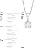 0.58 CT. Diamond Solitaire Pendant in 10K White Gold (I/I3)