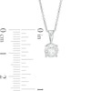 Thumbnail Image 3 of 1.23 CT. Diamond Solitaire Pendant in 10K White Gold (I/I3) - 18"