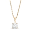 Thumbnail Image 1 of 1.23 CT. Diamond Solitaire Pendant in 10K Gold (I/I3) - 18"