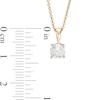 Thumbnail Image 3 of 1.23 CT. Diamond Solitaire Pendant in 10K Gold (I/I3) - 18"