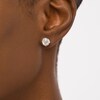 Thumbnail Image 2 of 3.96 CT. T.W. Diamond Solitaire Stud Earrings in 10K White Gold (I/I3)