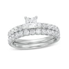 Thumbnail Image 1 of 1.50 CT. T.W. Princess-Cut Diamond Bridal Set in 14K White Gold (I/I2)