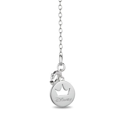 Enchanted Disney Ultimate Princess Celebration Multi-Gemstone and Diamond Accent Tiara Necklace in Sterling Silver - 16"