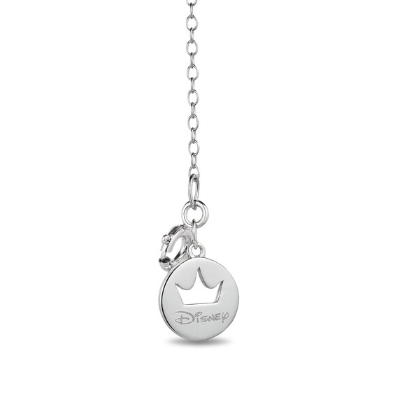 Enchanted Disney Ultimate Princess Celebration Multi-Gemstone and Diamond Accent Tiara Necklace in Sterling Silver - 16"