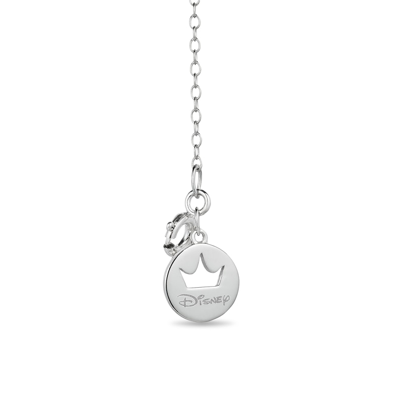 Enchanted Disney Ultimate Princess Celebration 0.085 CT. T.W. Diamond Tiara Necklace in Sterling Silver - 19"|Peoples Jewellers