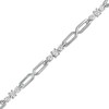 Thumbnail Image 1 of 1.23 CT. T.W. Diamond Past Present Future® Station "X" Link Bracelet in 10K White Gold
