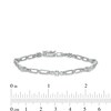 Thumbnail Image 5 of 1.23 CT. T.W. Diamond Past Present Future® Station "X" Link Bracelet in 10K White Gold