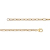Emerald-Cut Amethyst Solitaire and Paper Clip Chain Bracelet in 10K Gold - 7.25"