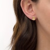 Thumbnail Image 2 of Emerald-Cut Citrine Solitaire Stud Earrings in 10K Gold