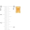 Thumbnail Image 3 of Emerald-Cut Citrine Solitaire Stud Earrings in 10K Gold