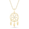 Thumbnail Image 1 of 0.04 CT. T.W. Diamond Dream Catcher Pendant in 10K Gold