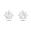 Thumbnail Image 1 of 0.145 CT. T.W. Diamond Sunburst Stud Earrings in 10K Gold