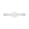 Thumbnail Image 1 of 0.18 CT. T.W. Composite Diamond Flower Promise Ring in 10K White Gold