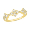 Thumbnail Image 0 of 0.115 CT. T.W. Composite Diamond Trio Ring in 10K Gold