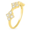Thumbnail Image 2 of 0.115 CT. T.W. Composite Diamond Trio Ring in 10K Gold